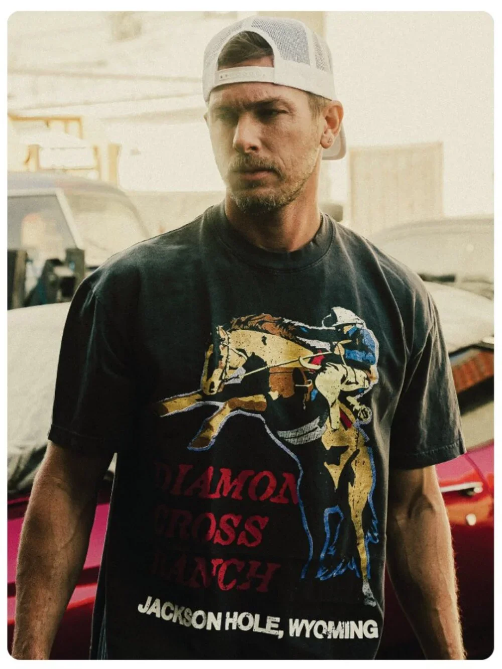 Diamond Cross Ranch Wild One Tshirt Size L - Picture 1 of 3